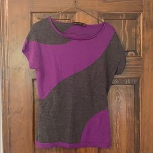 The limited purple and gray medium shirt
